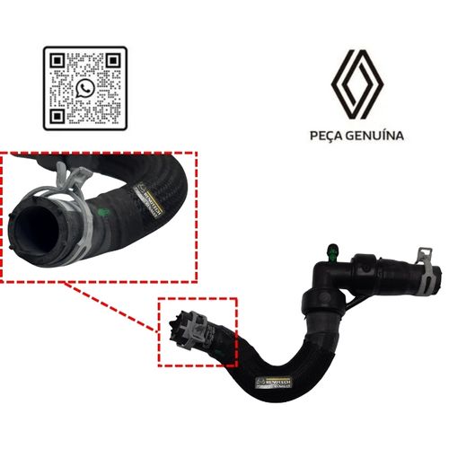 RN 02842R 924102842R MANGUEIRA DO RADIADOR AR QUENTE KARDIAN 1.0 12V H5D -LONGA- - 3